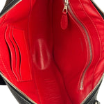 Balenciaga Black Leather Triangle Two-Way Bag