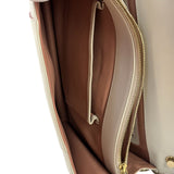 Bvlgari White/Pink Leather Serpenti Forever Shoulder Bag