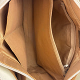 Burberry White Leather Trim Nova Check Shoulder Bag
