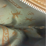 Longchamp Camel Leather Cosmetic Pouch