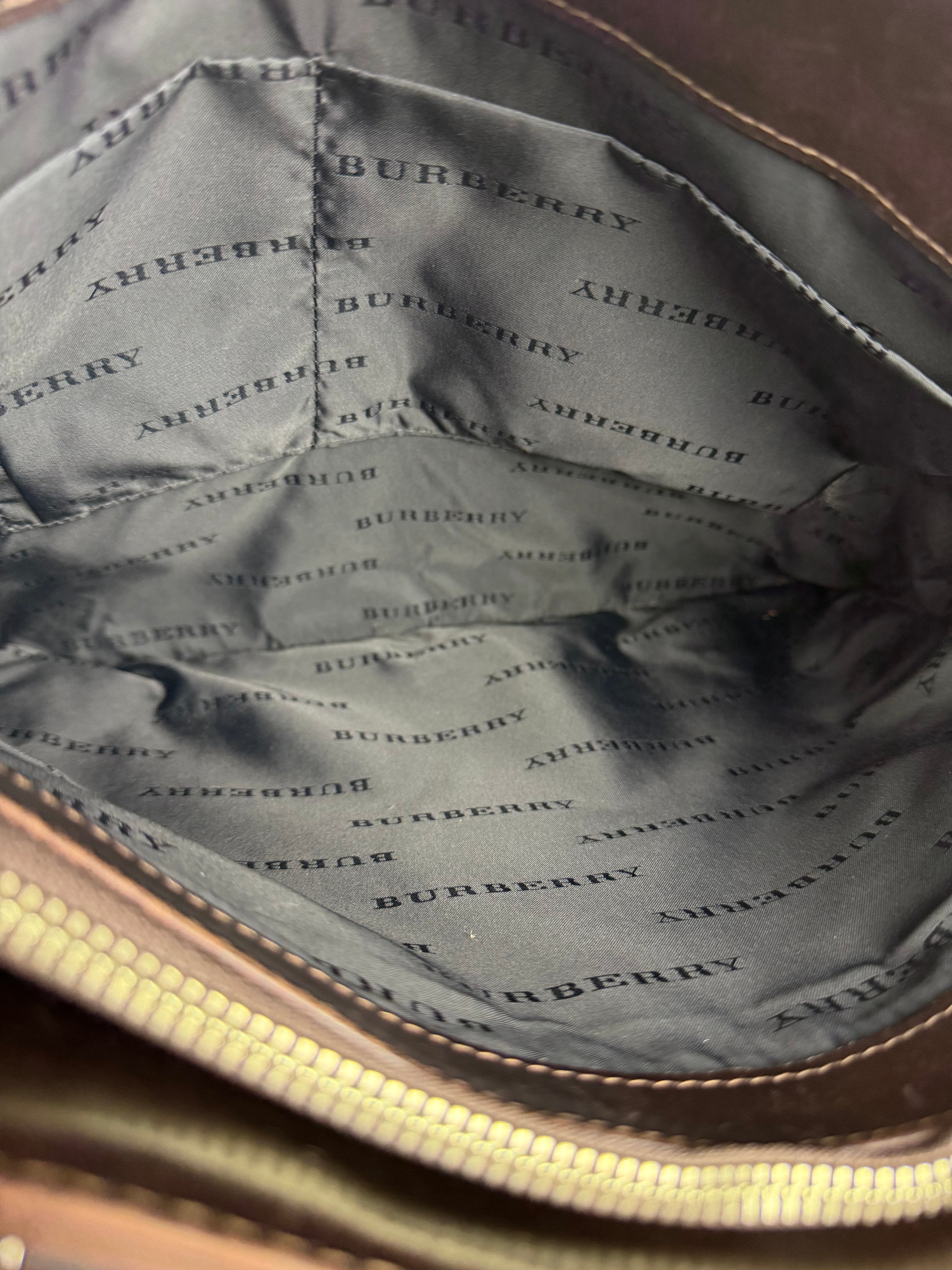 Burberry Vintage Canvas Nova Check Tote