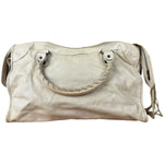 Balenciaga Ivory Leather Classic City Bag