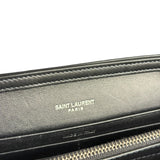 Saint Laurent Cassandre Leather Wallet on Chain Bag Black