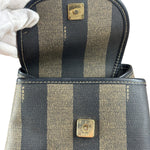 Fendi Vintage Pequin Stripped Sling Bag
