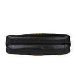 Chanel Vintage Black Caviar Leather Triple CC Chain Tote Bag