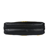 Chanel Vintage Black Caviar Leather Triple CC Chain Tote Bag