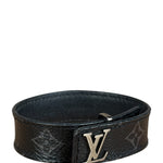 Louis Vuitton Dark Gray Leather Slim Bracelet