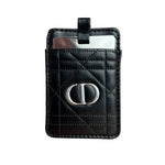 Christian Dior CD Quilted Compact Mirror w/ Holder