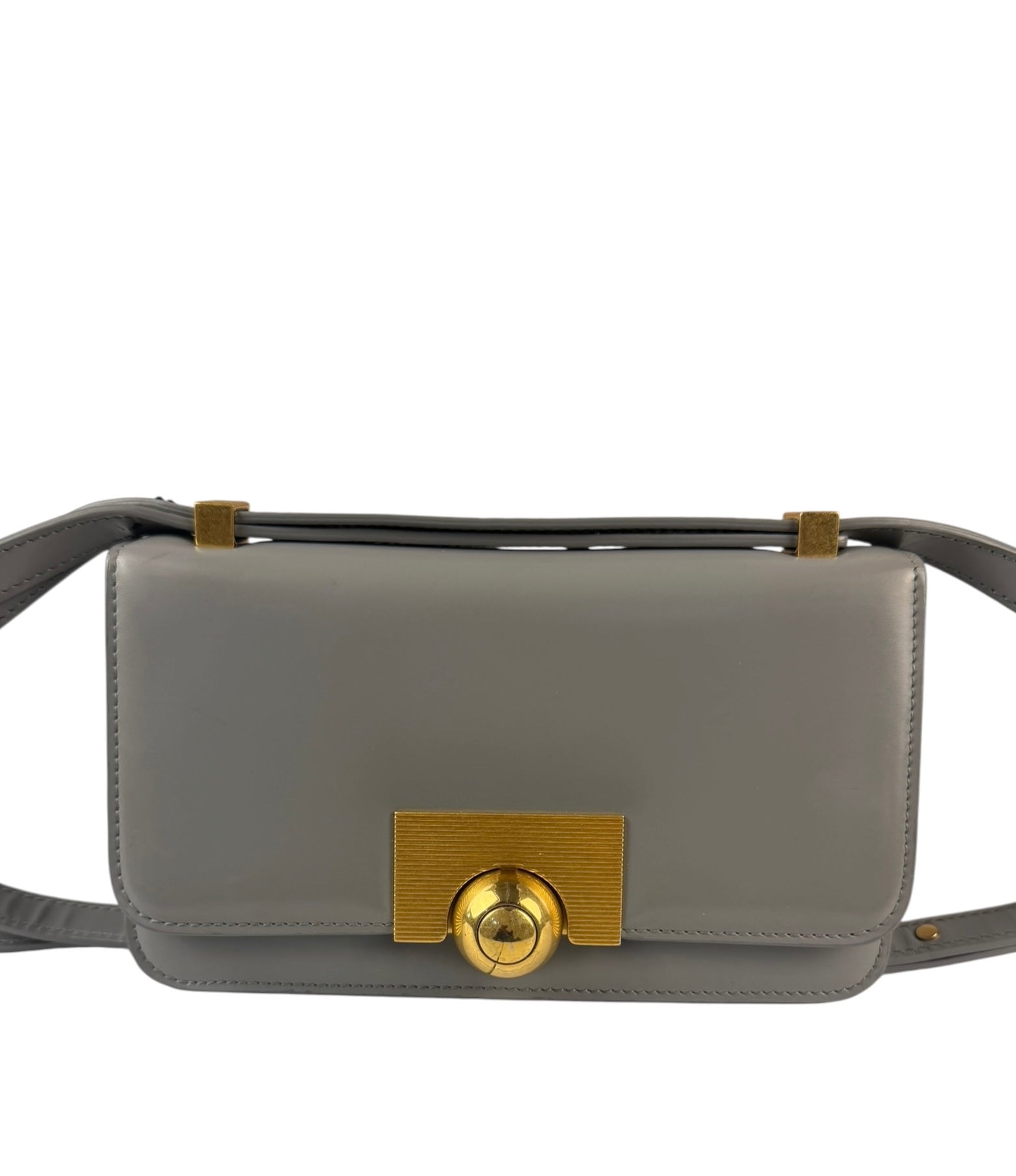 Bottega Veneta Grey Calfskin BV Classic Medium Bag