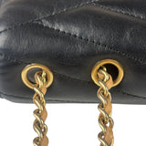 Chanel Black Leather Medium Gabrielle Flap Bag 2011