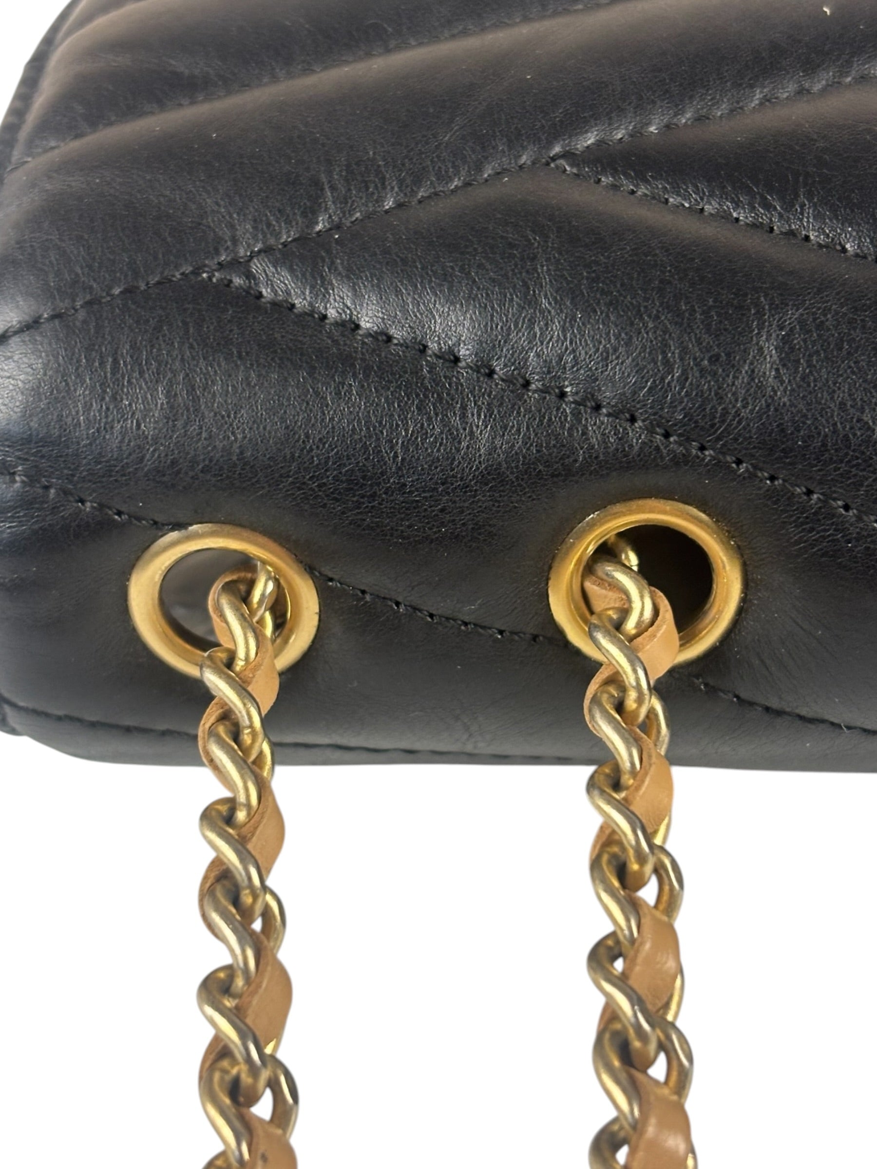 Chanel Black Leather Medium Gabrielle Flap Bag 2011