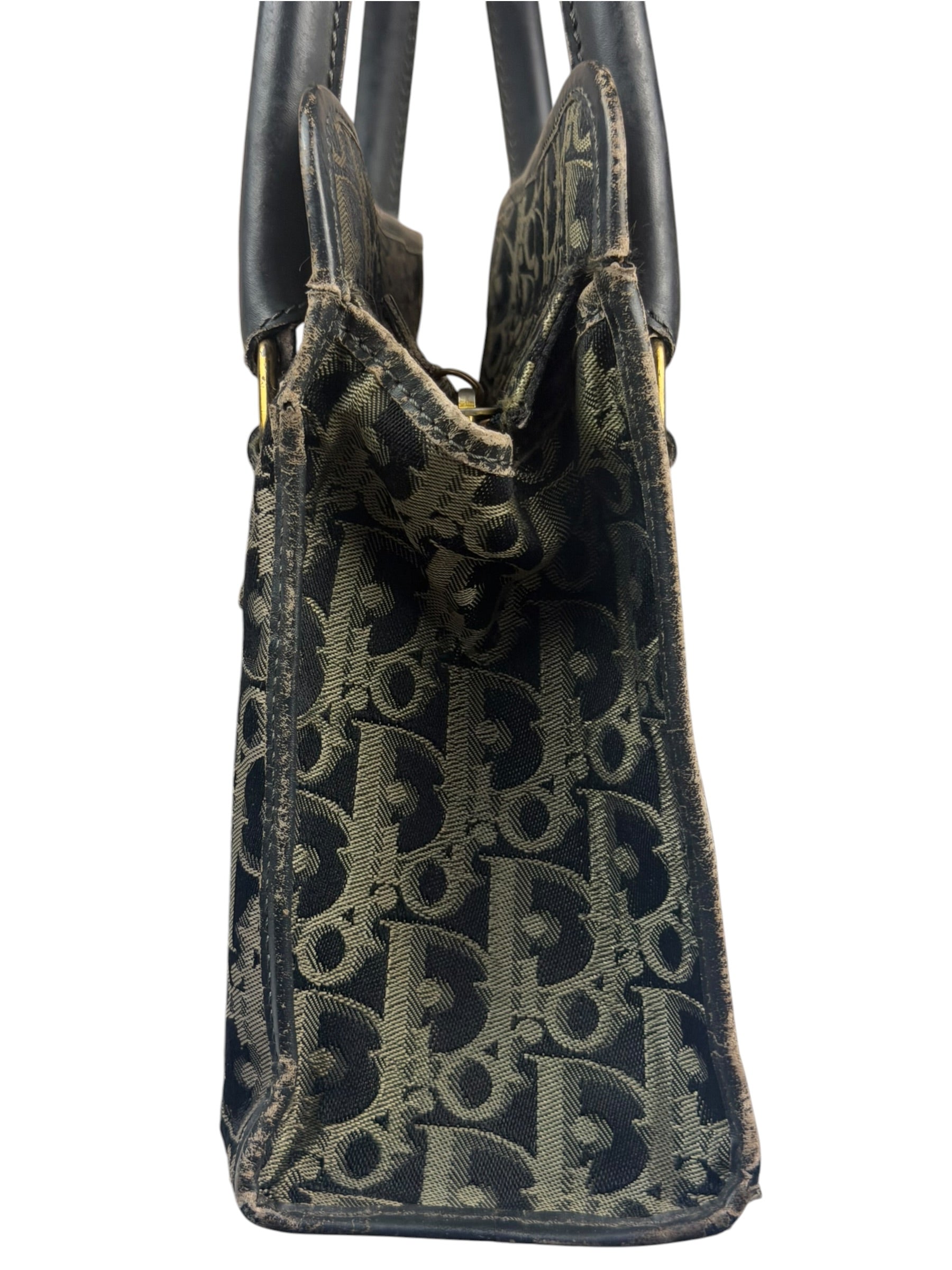 Christian Dior Black/Grey Trotter Handbag