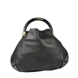 Gucci Black Leather Indy Hobo Bag