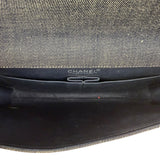 Chanel Denim Chocolate Bar Chain Flap Bag 2002
