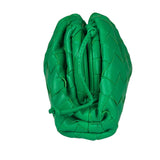 Bottega Veneta Green Leather Intercciato Small Crossbody