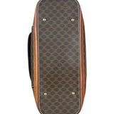 Celine Vintage Macadam Print Bowler Top Handle Bag