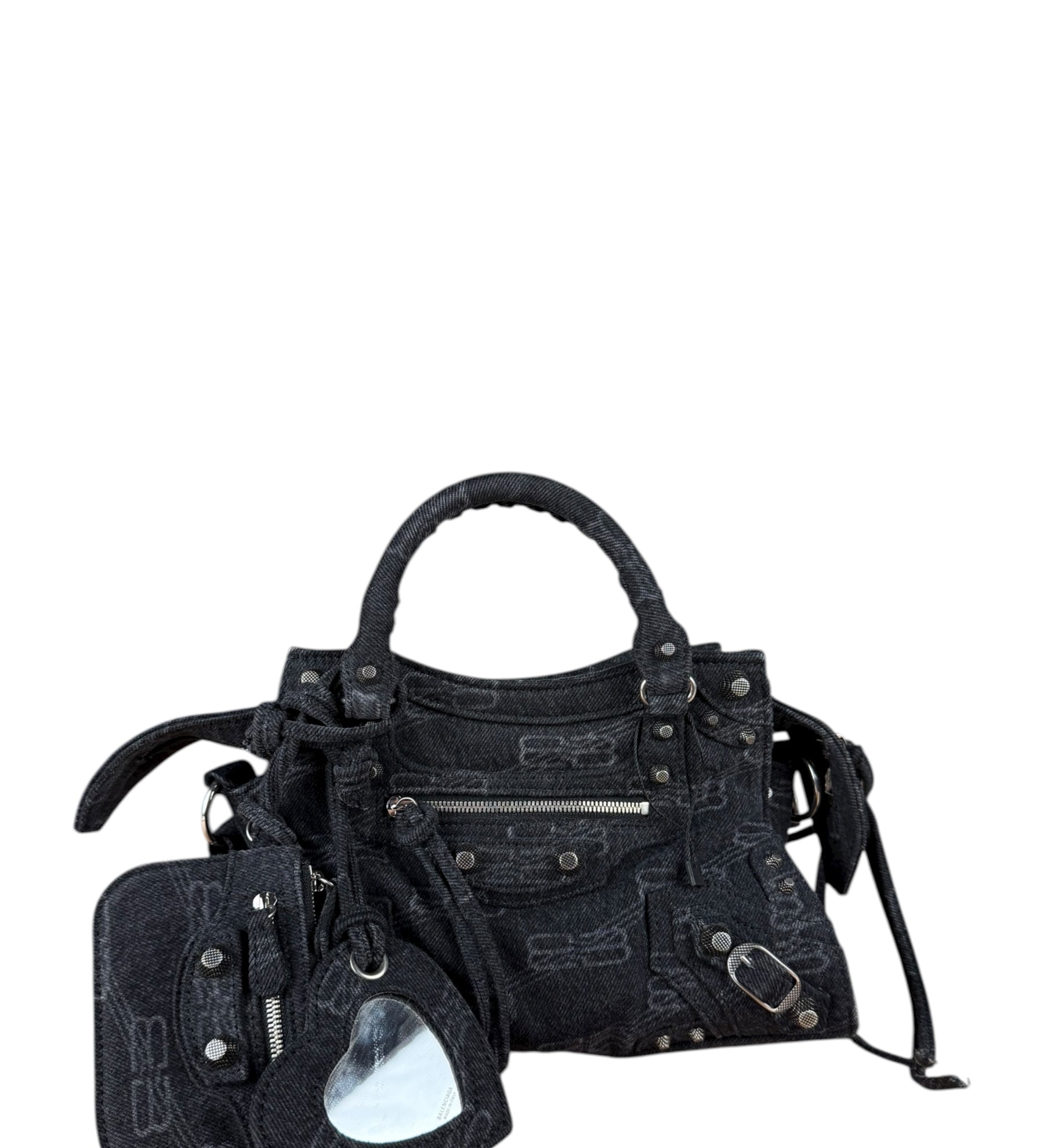 Balenciaga Neo Cagole City Bag Washed Denim