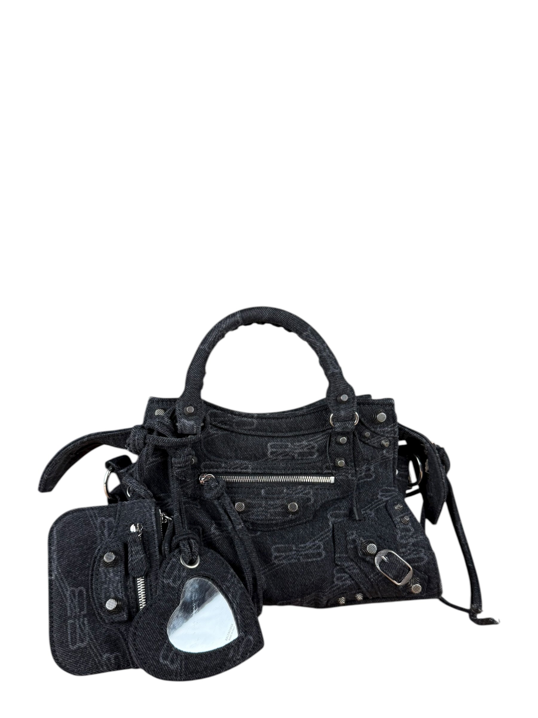 Balenciaga Neo Cagole City Bag Washed Denim