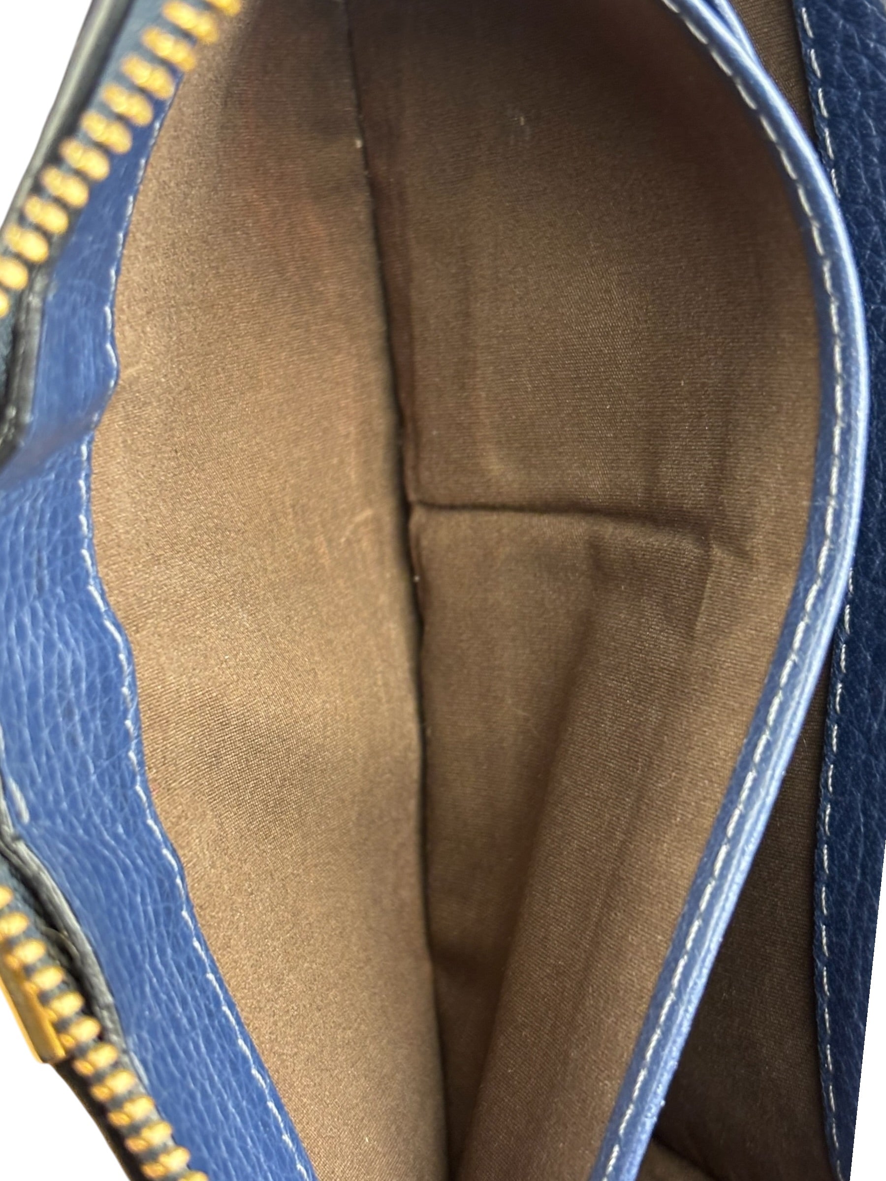 Chloé Dark Blue Leather Marcie Long Zip Wallet