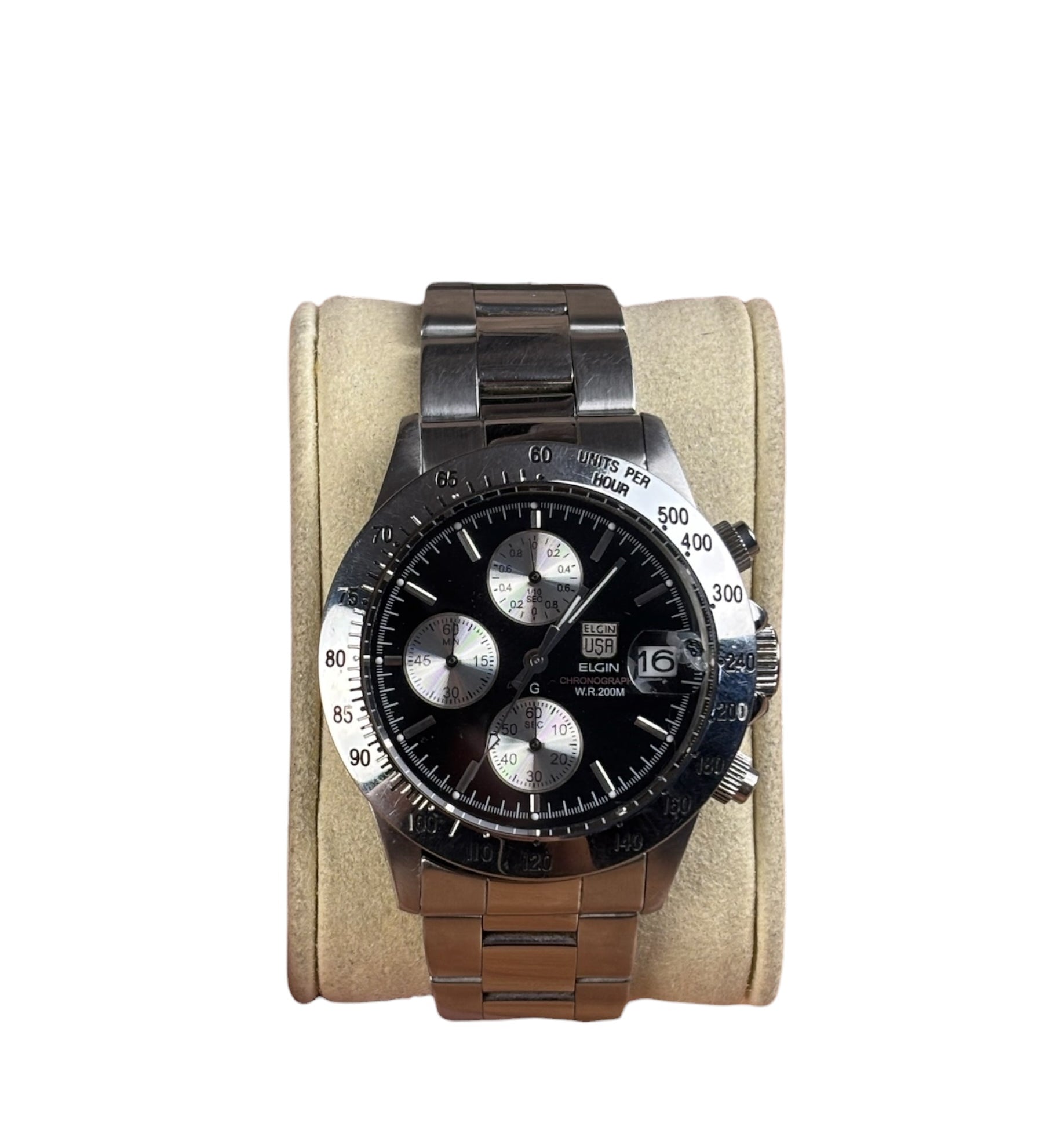 Elgin Black Dial Chronograph