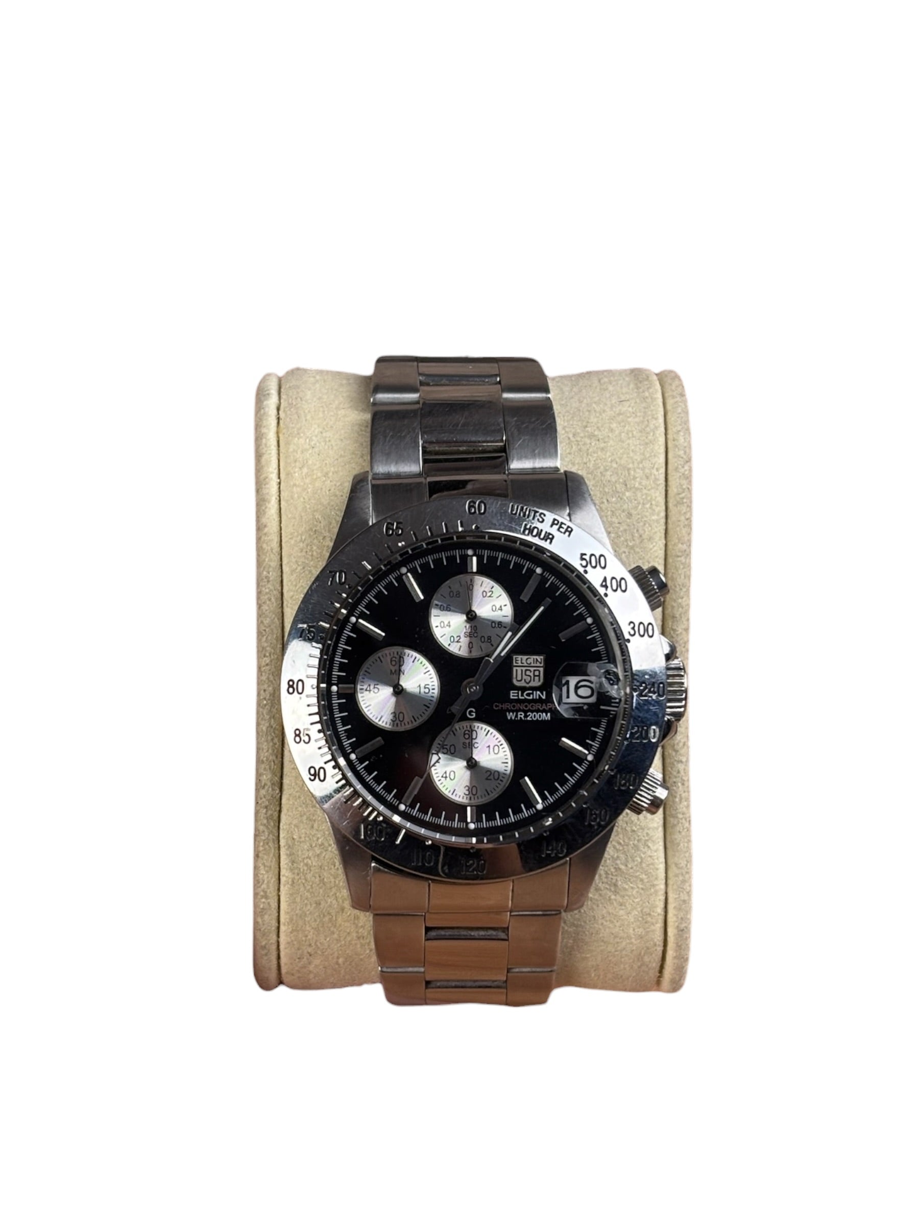Elgin Black Dial Chronograph