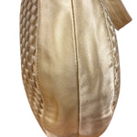 Bottega Veneta Butter Yellow Satin Intrecciato Shoulder Bag