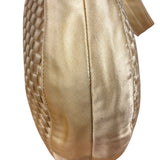 Bottega Veneta Butter Yellow Satin Intrecciato Shoulder Bag