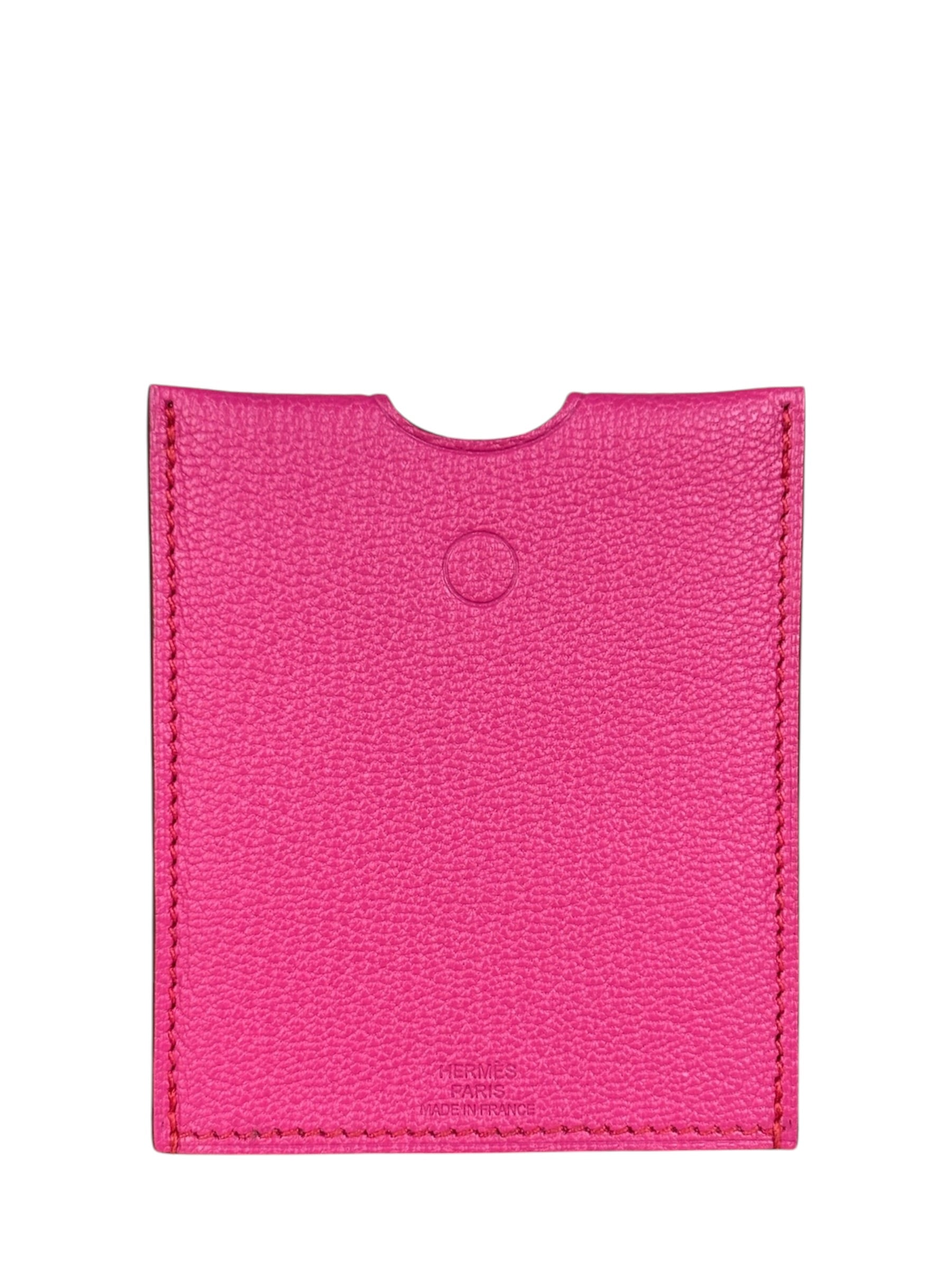 Hermes Pink Leather Card Holder