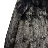 Vintage Black Fur Mid Length Coat