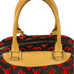 Louis Vuitton Limited Edition Deauville Cube Rosso Handbag Red