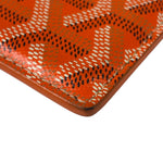Goyard Orange Leather Saint Sulpice Cardholder
