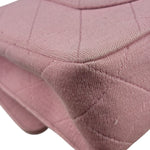 Chanel Pink Quilted Jersey Classic Flap Bag 1997