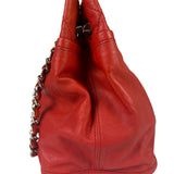 Chanel Red Quilted Leather Natural Beauty Chain Tote 2010