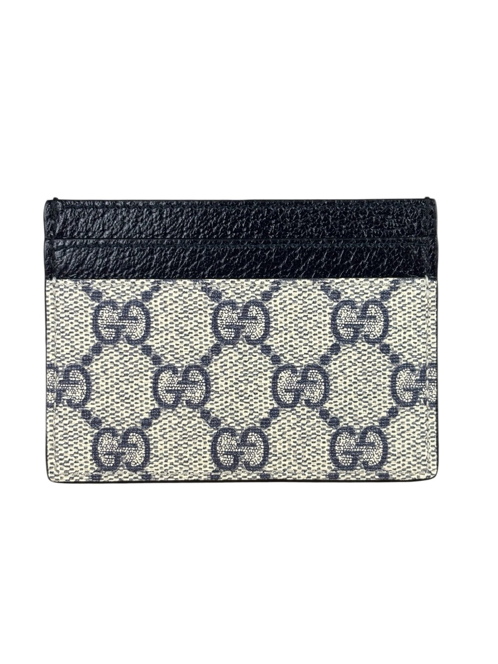 Gucci Navy Leather Ophidia Card Holder