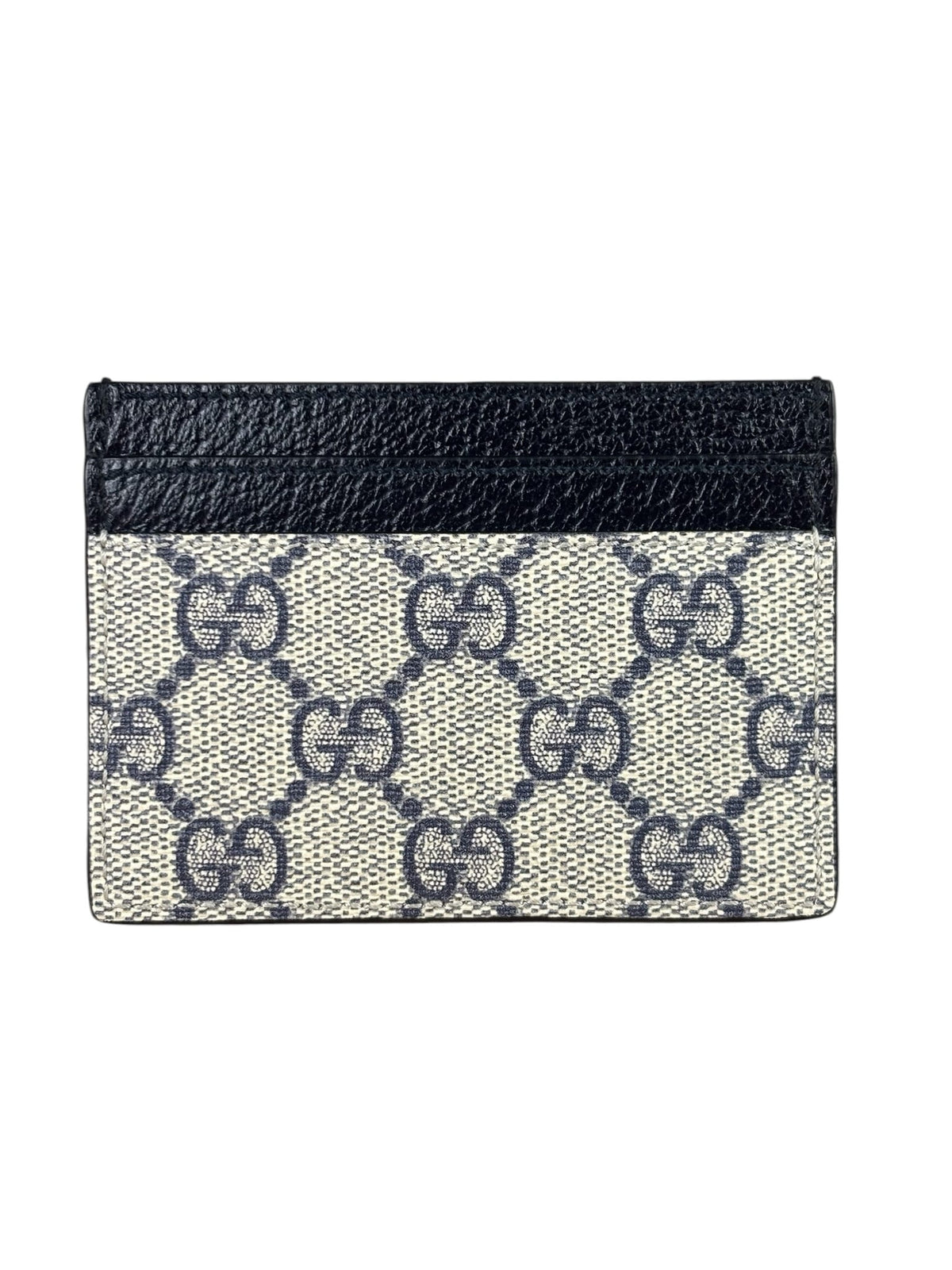 Gucci Navy Leather Ophidia Card Holder