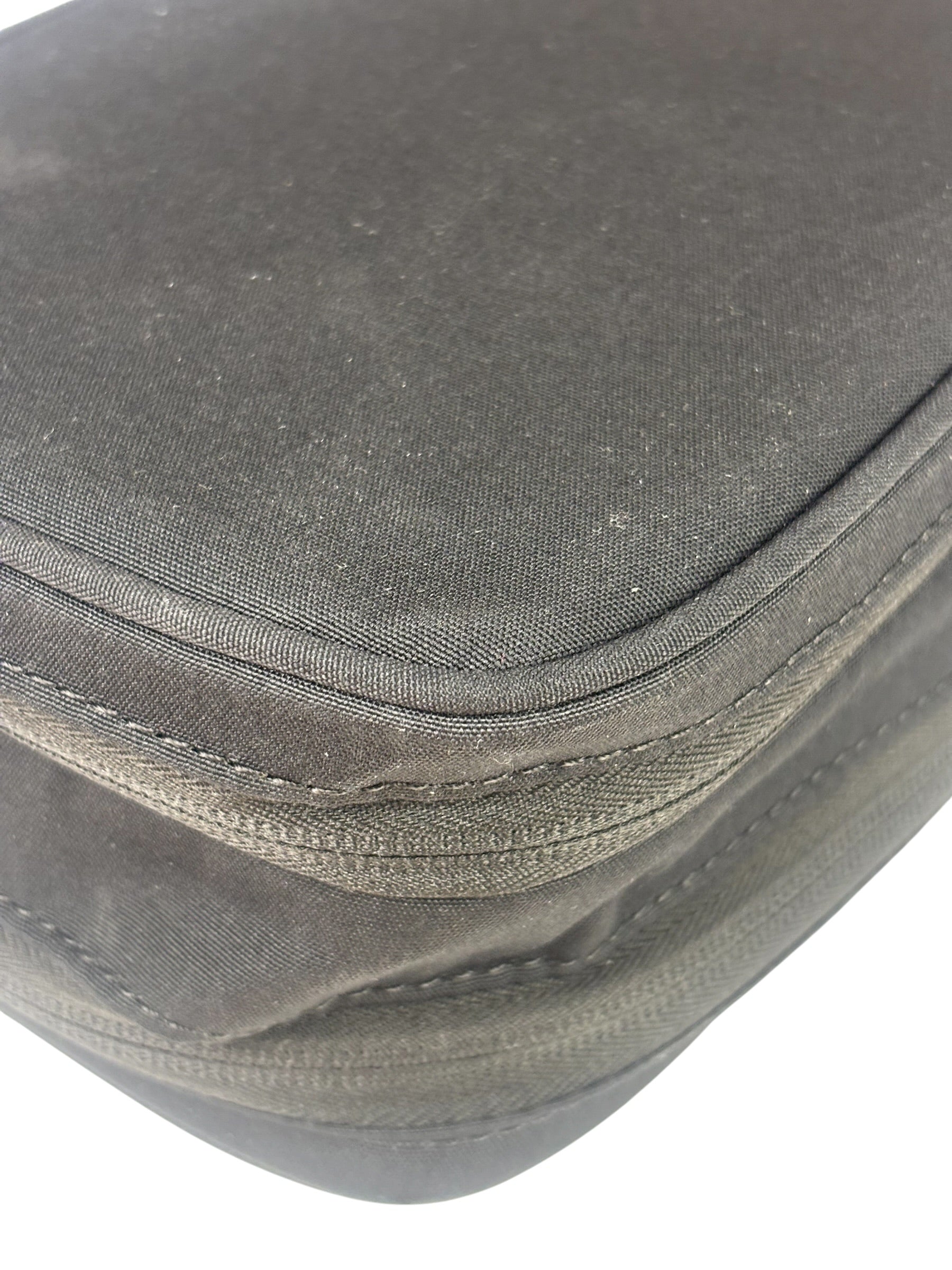 Prada Beauty Black Canvas Travel Cosmetic Pouch