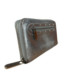 Louis Vuitton Vintage Suhali Silver Leather Zippy Wallet