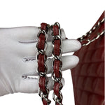 Chanel Burgundy Quilted Leather Jumbo Classic Double Flap Bag 2011
