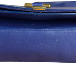 Saint Laurent Chyc Royal Blue Leather Crossbody