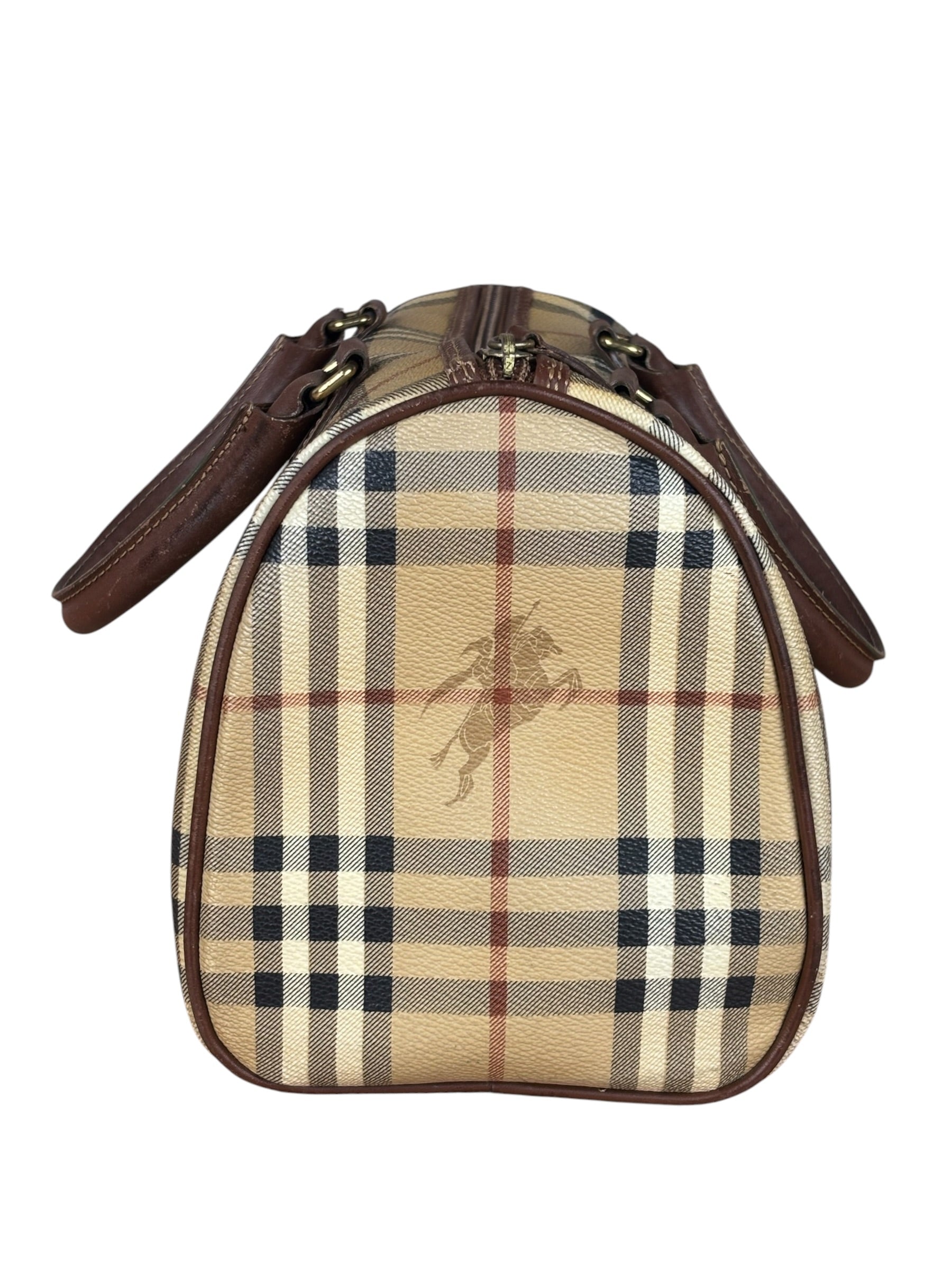Burberry Vintage Haymarkert House Mini Boston Handbag