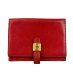 Hermes Red Leather Saumur Diane Boxcalf Cardholder