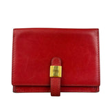 Hermes Red Leather Saumur Diane Boxcalf Cardholder