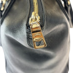 Coach Black Pebbled Leather Ava Zip Tote