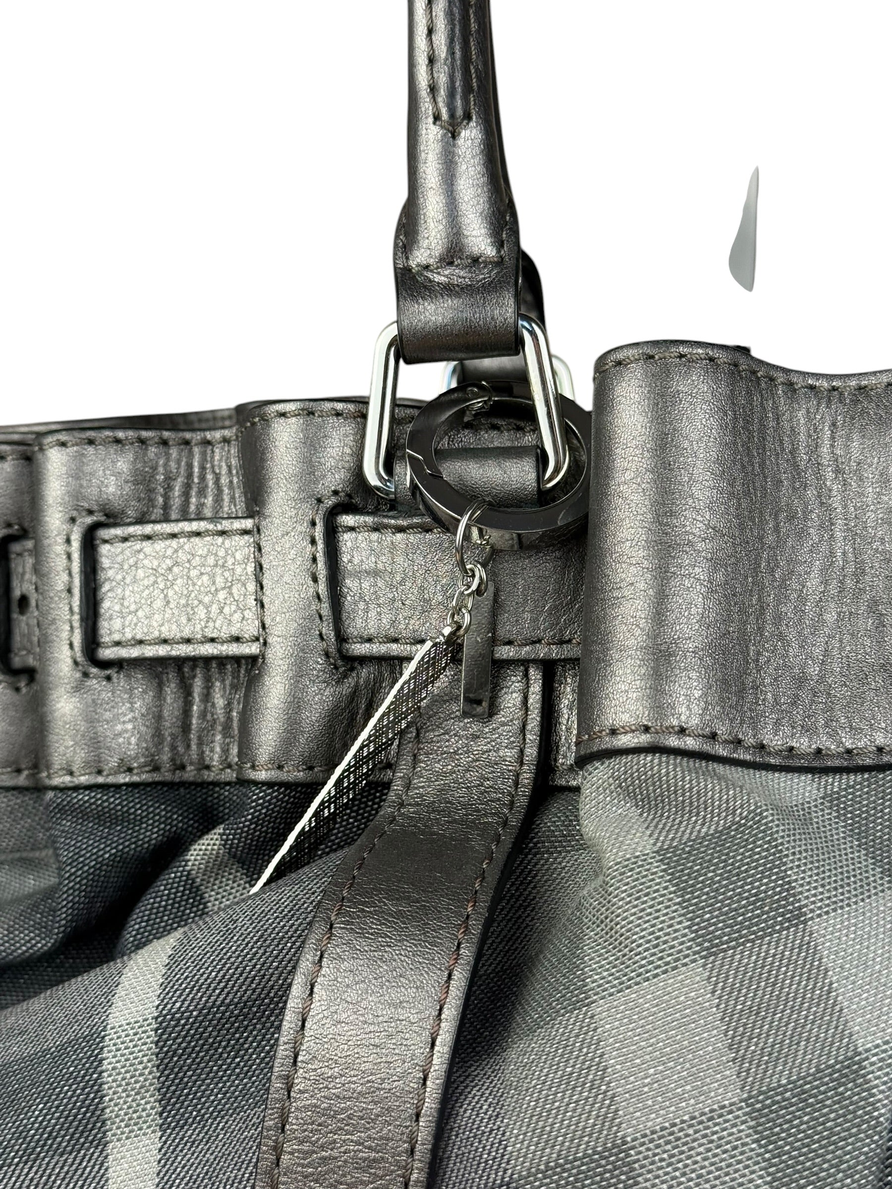 Burberry Vintage Grey Nova Check Shoulder Bag