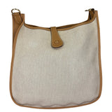Hermes Brown Leather Trim Evelyne 2004