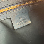 Gucci Vintage Blue/Green Patent Leather Horsebit Glam Hobo Bag