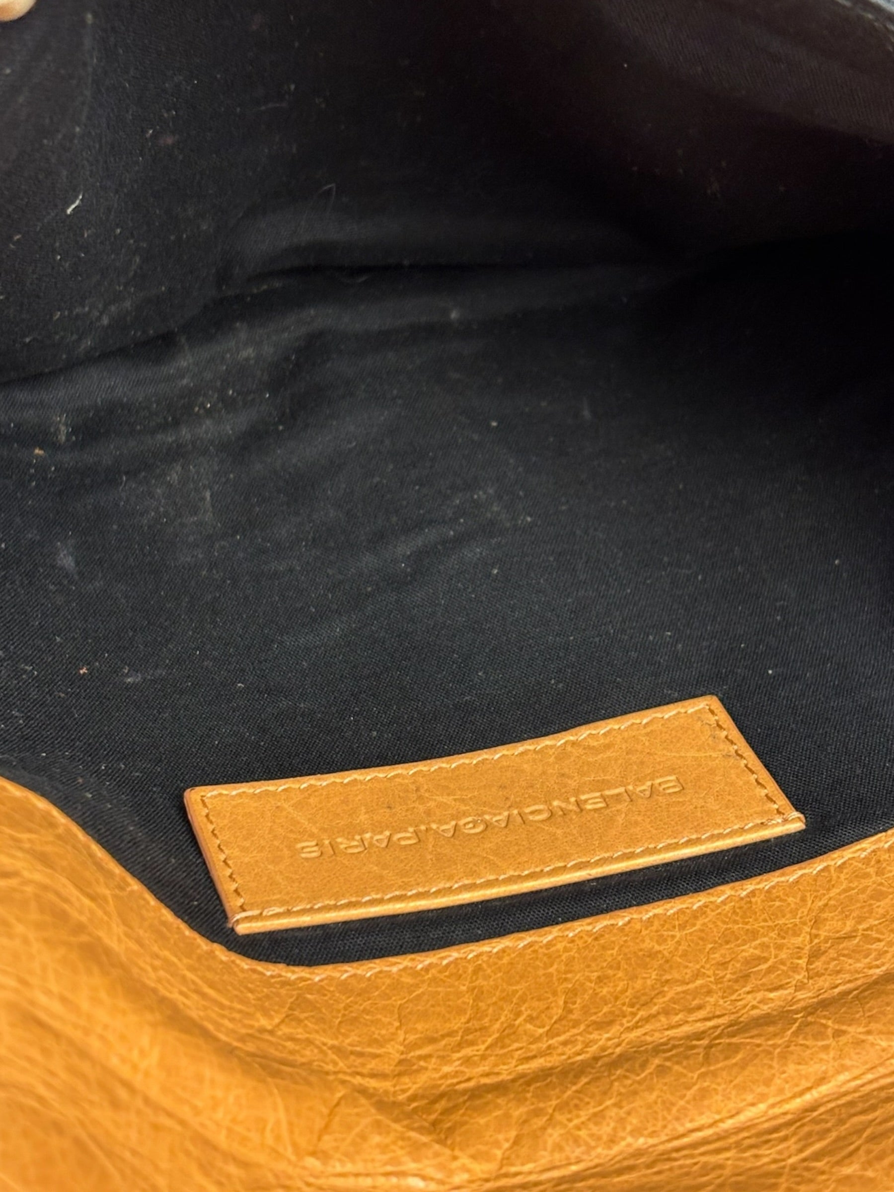 Balenciaga Peach Leather Le City Clutch