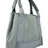 Balenciaga Light Blue Leather Trim Cabas XS Tote Bag