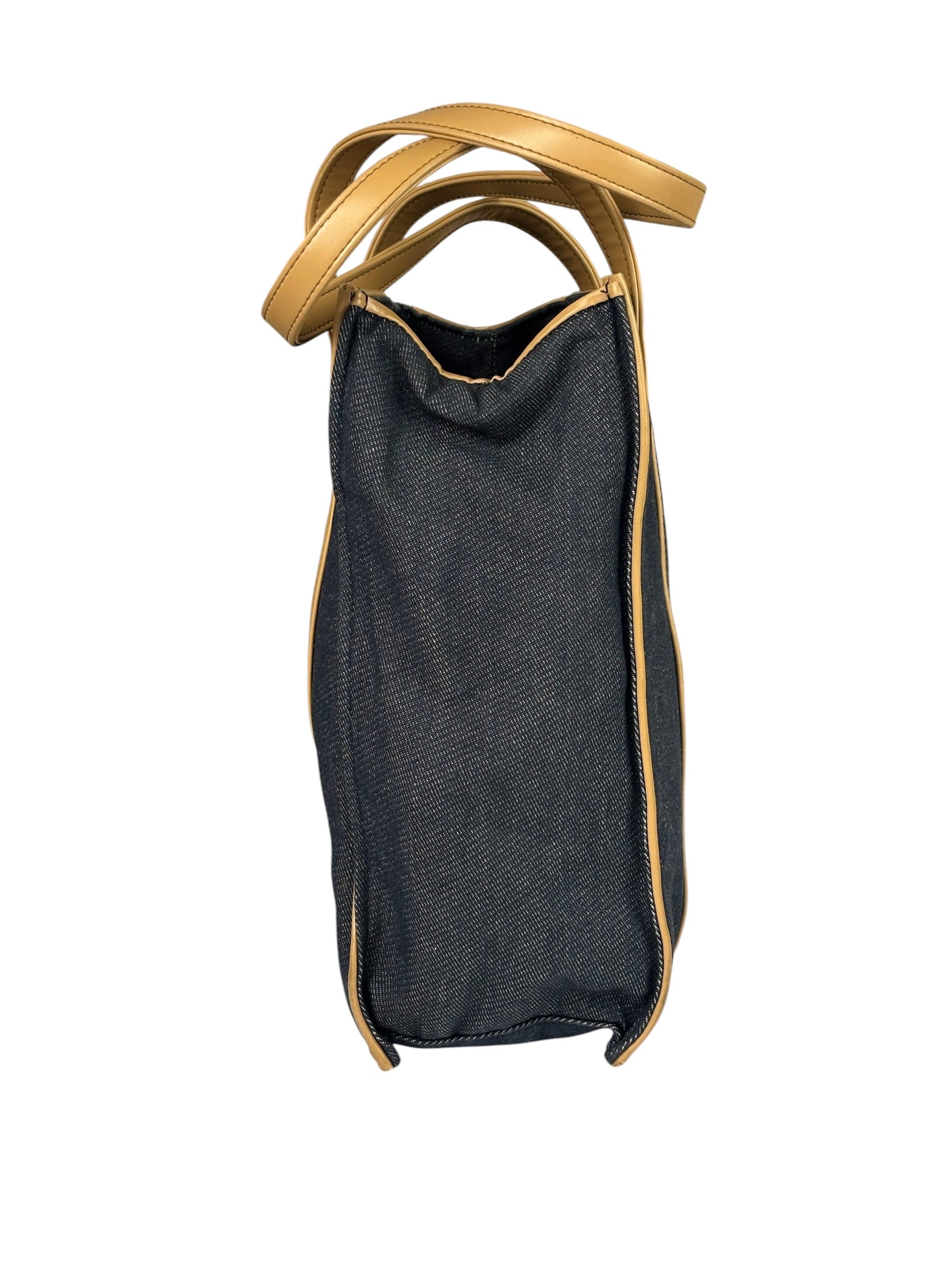 Christian Dior Beauty Parfums Denim/Leather Tote