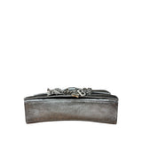 Balenciaga Silver Crush Small Souvenirs & Rhinestone Shoulder Bag